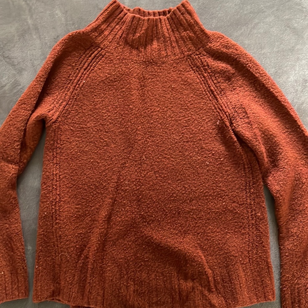 Fall orange turtleneck sweater!